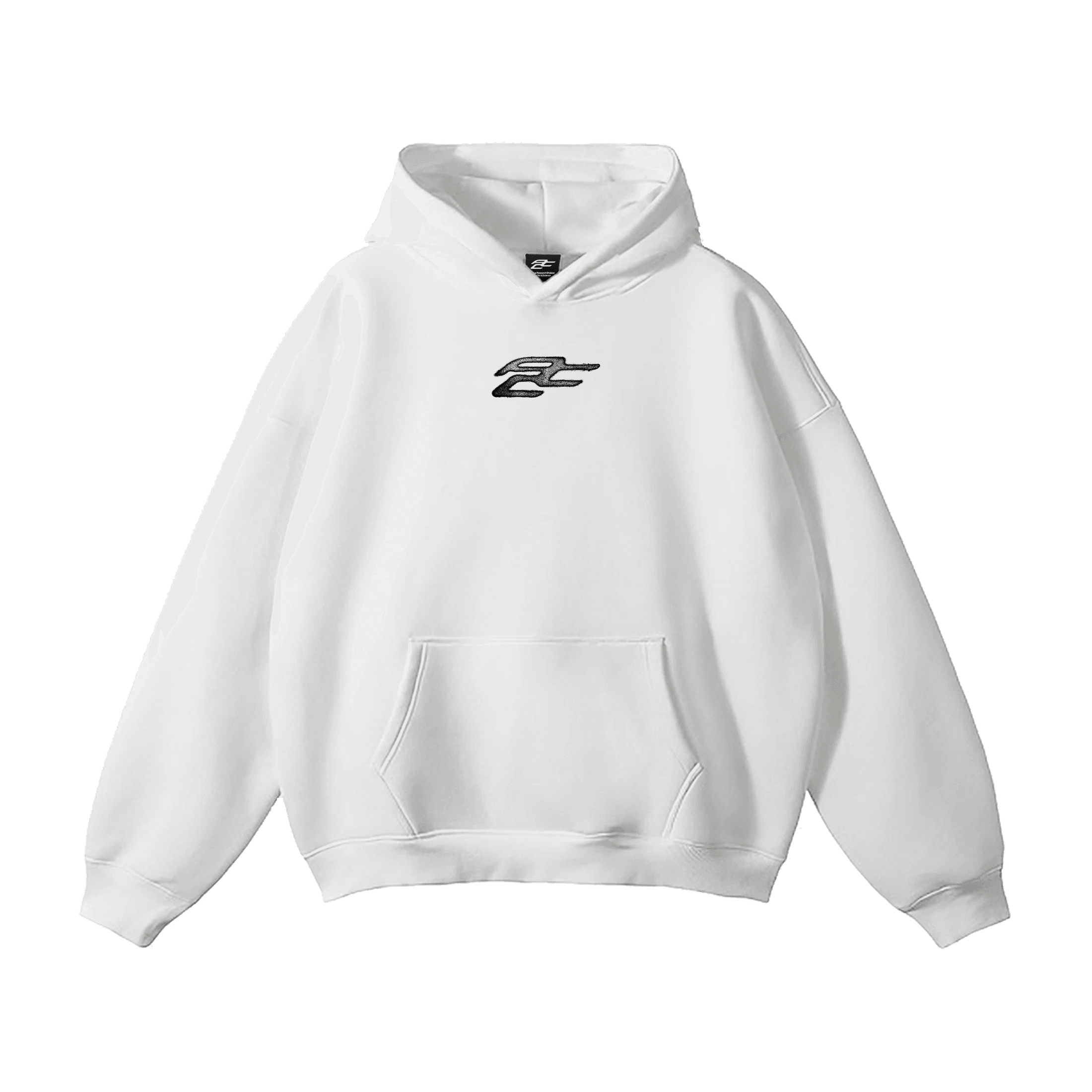 white hoodie front